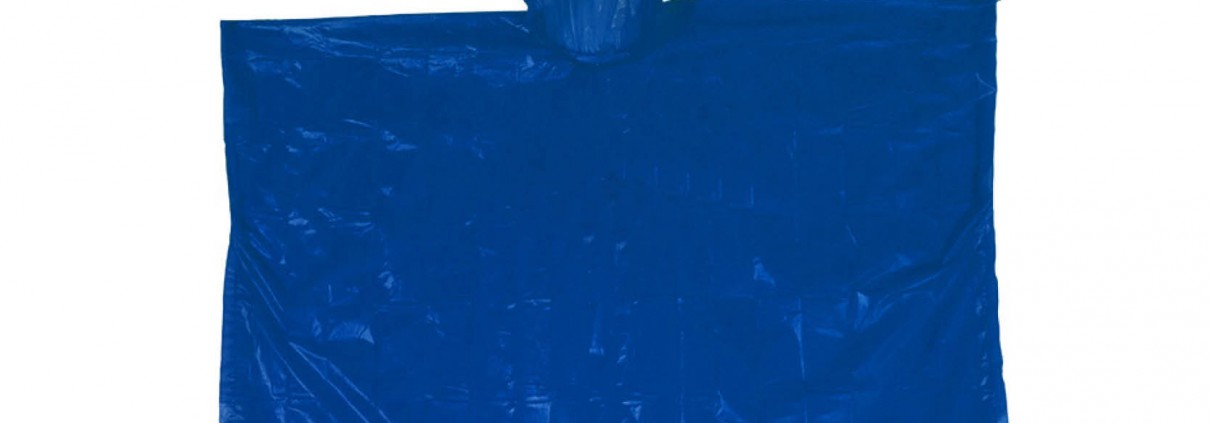 Notfallponcho blau
